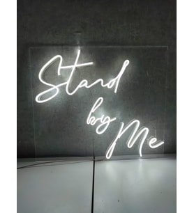 Stand By Me Neon yazı tabela dekoratif ışık organizasyon arka plan aydınlatma neon