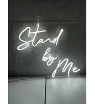 Stand By Me Neon yazı tabela dekoratif ışık organizasyon arka plan aydınlatma neon