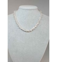 Kristal Kuvars Taşı Kolye 8mm (Klipsli)