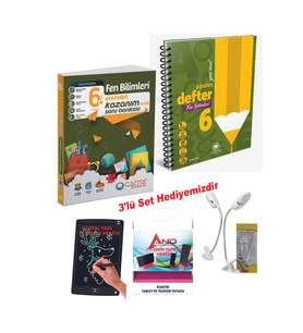 Çanta Yayınları 6 Sınıf 2024-2025 Müfredat Fen Bilimleri Ayrıntılı Defter +  Etkinlikli Yeni Nesil Soru Set (Çok Renkli)