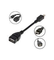 Mini USB OTG Kablo - 5 Pin USB Çevirici Kablo