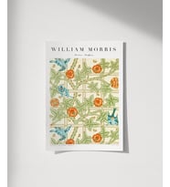 Çerçevesiz Poster William Morris Kafes Deseni (Çok Renkli)