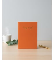 Lizy Süet Dokulu Çizgili Defter – Günlük ve Not Defteri / 14x20 cm/ 168 Yaprak (Turuncu)