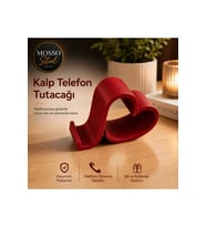 Kalp Şeklinde Telefon Standı - Renk Seçenekli Ürün