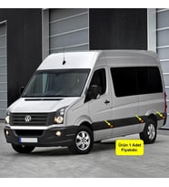VW Crafter 2006-2016 Yan Çamurluk Etek Lamba Camı Sarı 2E0945061C