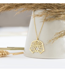 Firavun Gümüş Kolye - Renk: Gold (Gold)