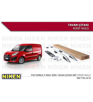 Fıat Doblo 2 Maxı Tavan Çıtası Uzun Gri 2010- Sonrası Modeller