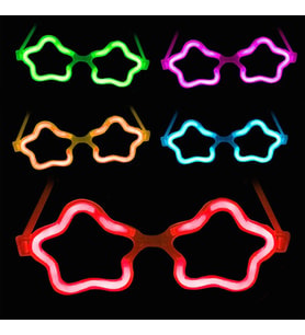 12 Adet Yıldız Glow Gözlük – Glow Partisi ve Etkinlik İçin
