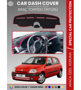 RENAULT CLIO 2 AIRBAGLI (2001-2012) Torpido Örtüsü Ön Göğüs Koruma Torpido Koruma Araca Özel