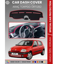 RENAULT CLIO 2 AIRBAGLI (2001-2012) Torpido Örtüsü Ön Göğüs Koruma Torpido Koruma Araca Özel