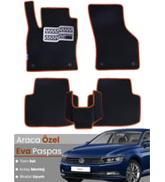 Volkswagen Passat B8 (2015-2019) Uyumlu EVA Paspas Tam Set–Araca Özel,Su Geçirmez,Hızlı Montaj