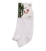 Unisex Beyaz Düz Patik Çorap