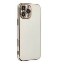 iPhone 16 Pro Max Kılıf Volet Silikon - Beyaz