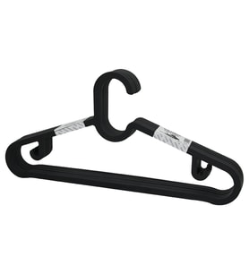 10PCS PLASTİK - ANTRASİT GRİ ELBİSE ASKISI (5047)