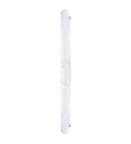 Çift Taraflı Esnek Dildo 34 cm – Gerçekçi Dokulu Şeffaf Renk