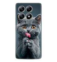 Xiaomi Redmi Note 14 Pro Plus Kılıf Boutique Baskılı Resimli Komik Kedi Pcode -008