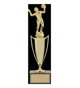 ODAK KUPA - Figürlü Kupalar - Voleybol Kadın Figürlü Kupalar FG-039 A - 36 cm
