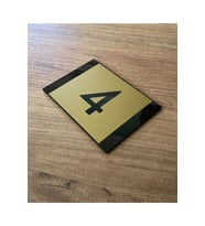 Minimal Gold Tasarım Apartman Numarası