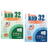 TUDEM YAYINLARI 5.SINIF KOD 32 TÜRKÇE - MATEMATİK