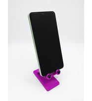 MYCRAFT3D Pati ve Ayı Tasarımlı Sevimli Telefon Standı - Mor - Çocuklara/HayvanSeverlere Hediye