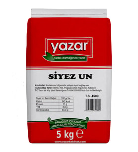 Yazar Taş Değirmende Öğütülmüş Siyez Unu 5 Kg