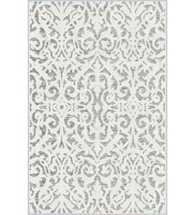 Eliana Home Baskılı, Yıkanabilir Kaymaz Taban Salon Halısı LNA1680 100x150 cm (Gri)