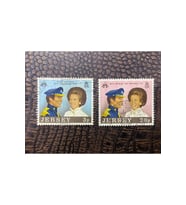 İngilliz Sömürge İngiltere Kraliyet Düğünü Tam Seri Pul JERSEY - 1973 Royal Wedding FULL SET - FINE