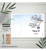 Hediyelik Kart - Nazar Boncuğu Tasarım, Doğum Günü, Sünnet Hediye Kartı, Makrome Anahtalık, Toka, Kurabiye, Kahve Kartı
