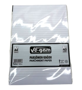 Lunaev A4 40 Parça Çizgili Parşömen Kağıdı Fotokopi Ve Baskı Kağıtları