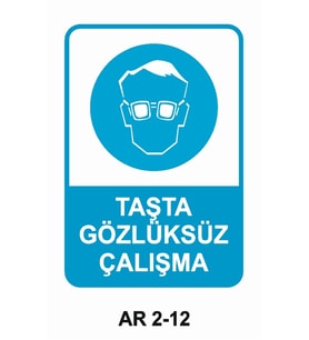 İŞ GÜVENLİĞİ UYARI LEVHASI 1 ADET PVC 21 X 29CM