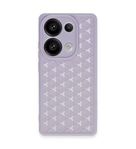 Xiaomi Redmi Note 13 Pro 4g Kılıf Petek Silikon Kapak - Lila