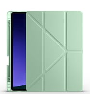 Galaxy Tab S10 Lite Tablet Kılıf Kalem Bölmeli Standlı Lüx Smart Cover (Açık Yeşil)