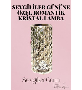 Sevgililer Gününe Özel Romantik Kristal Gece Lambası Sevgiliye Hediye
