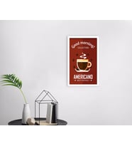 BK Home Coffee Tasarımlı Dekoratif Ahşap Beyaz Çerçeveli Tablo-8