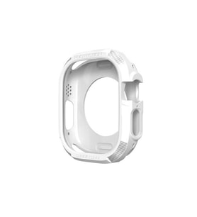 Apple Watch Ultra 49mm Uyumlu Silikon TPU Kasa Koruyucu Zore Watch Gard 17 (Beyaz)