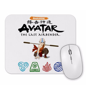 Avatar Anime Element Fire Water Earth Thunder Wind Mouse Pad