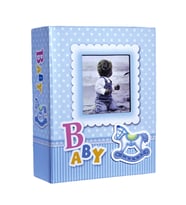 100’lük 10x15cm Bebek Fotoğraf Albümü (Mavi)