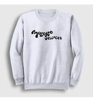 Presmono Unisex Beyaz Moloko Vellocet Film Otomatik Portakal A Clockwork Orange Sweatshirt 242678tt (Beyaz)