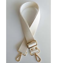 Angel Çanta Aksesuar Pamuklu Kolon 120X4 Cm Light Gold Metal Krem Renk
