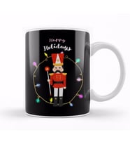 Happy Holidays Nutcracker Kupa Bardak Porselen