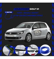 Volksvogen Golf 6 Oto Araç Kapı Koruma Fitili 5metre Parlak Mavi Renk