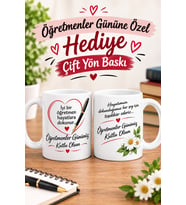 Öğretmenler Günü’ne Özel Hediye Kupa Bardak Öğretmene Yeni Bardak Hediyesi