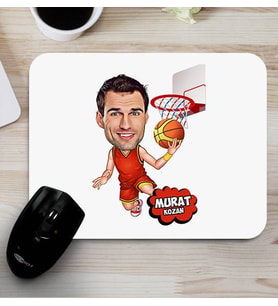 Basketbol Sever Erkeğe Hediye  Karikatürlü Mouse Pad