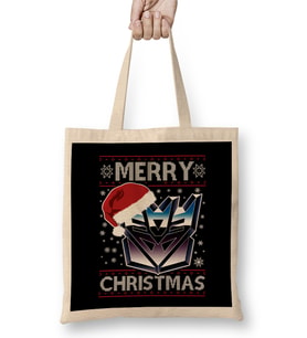 A Decepticon Merry Christmas Transformers Bez Çanta Uzun Saplı