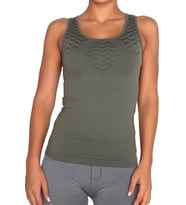 Miorre Kabartma Desenli Seamless Body (Haki)