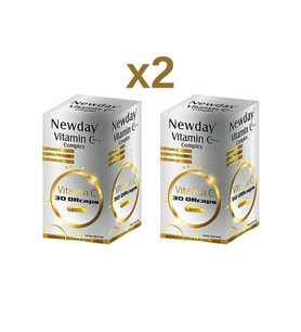 Newday Vitamin C Complex 30 DRcaps Kapsül x2 Adet (Renksiz)