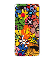 PrintiFy Oppo RX17 Neo  ile Uyumlu 1mm Slim Fit Retro Renkler 2 Baskılı Şeffaf  Kılıf