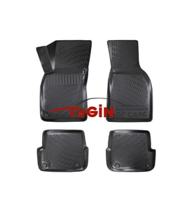 Audi A6 C6 2010 3D Havuzlu Paspas Siyah