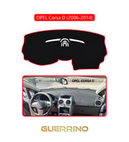 OPEL Corsa D (2006-2014)TORPİDO KORUMA HALISI KIRMIZI KENAR