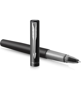 Parker Vector Xl Tükenmez Kalem  Pirinç Üzerine Metalik Siyah Lake  Siyah Mürekkep Doldurmalı Ince